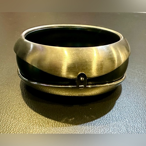 BREIL Stainless Steel Shiny Brushed Teal Bangle Convertible Bracelet - Picture 11 of 14